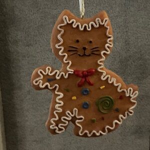Gingerbread Cat Ornament